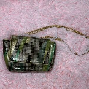 Stylish Green and Gold Women's Bag
